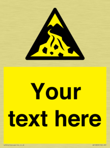 Custom Warning: Debris flow zone